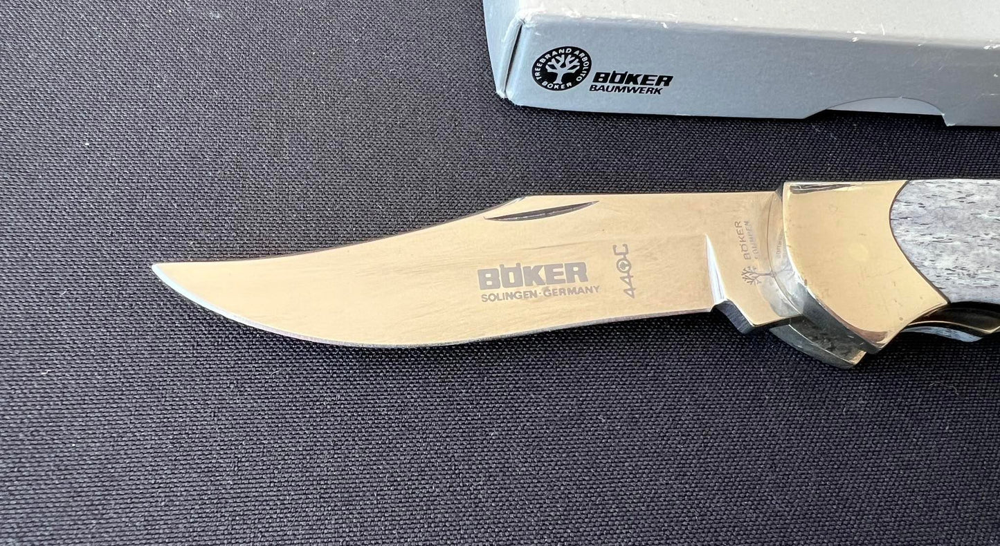 Navaja Böker Optima, Cachas de Hueso Gris