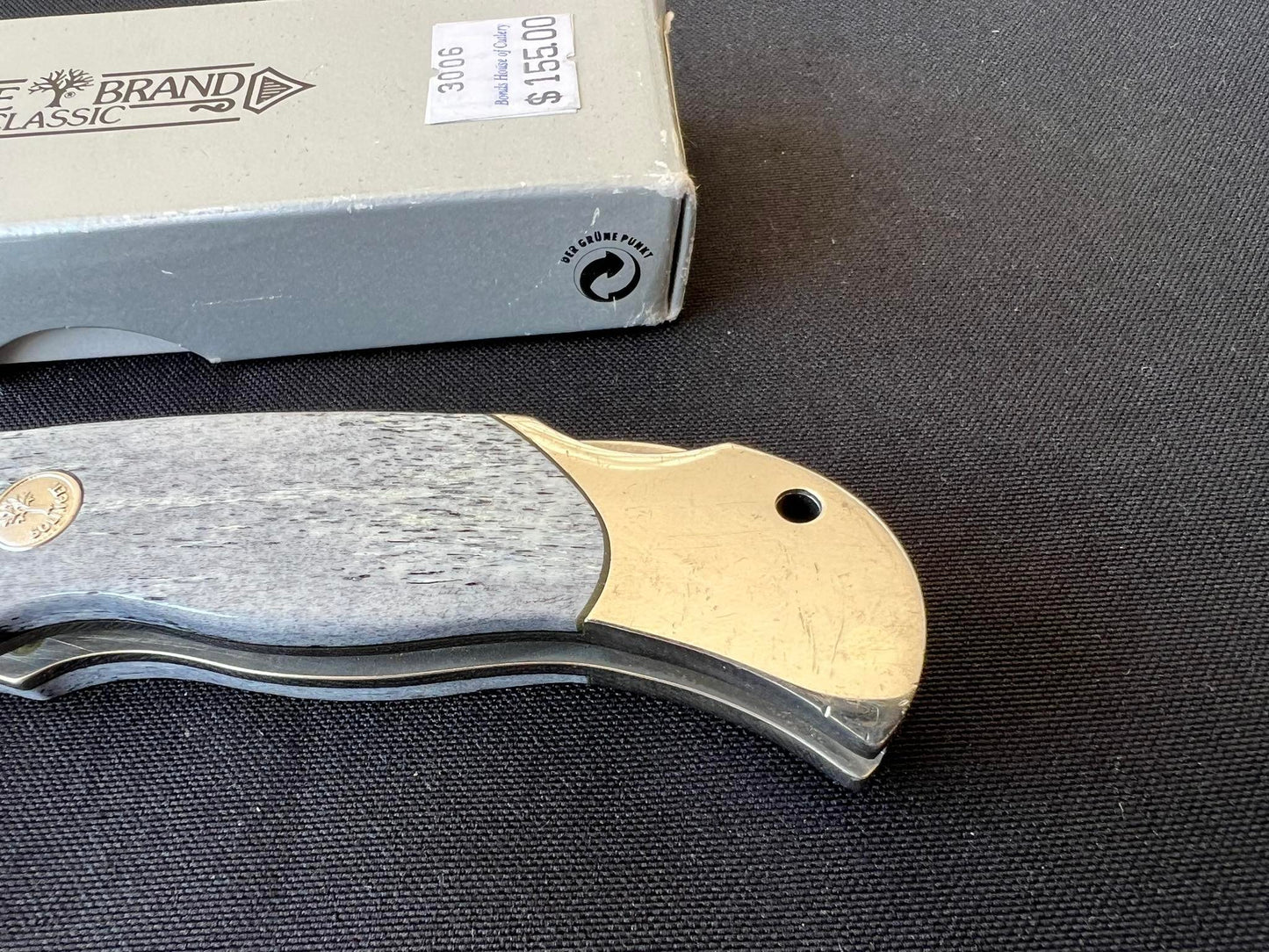 Navaja Böker Optima, Cachas de Hueso Gris