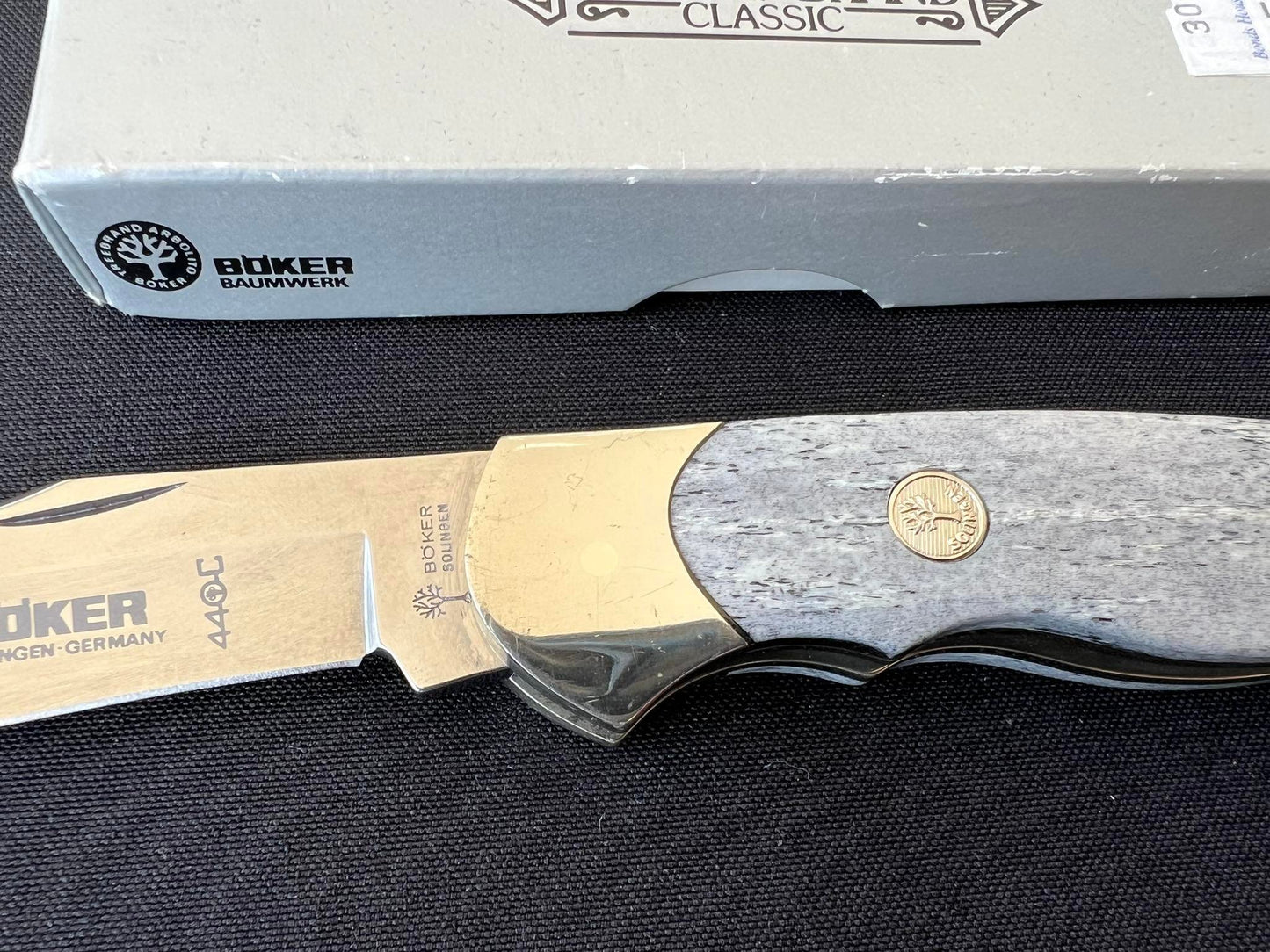 Navaja Böker Optima, Cachas de Hueso Gris