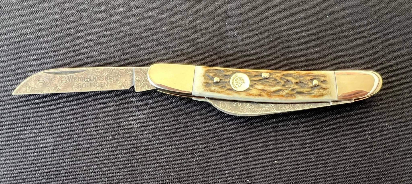 Navaja Weidmannsheil en Acero Damasco
